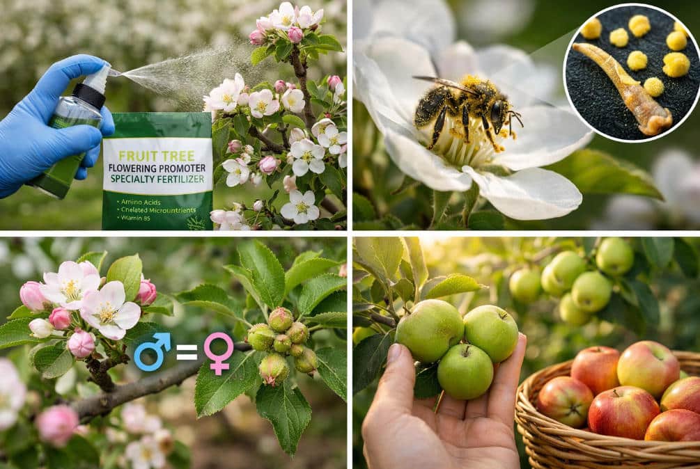 Fertilizante Especial para Promover a Floração de Árvores de Fruto