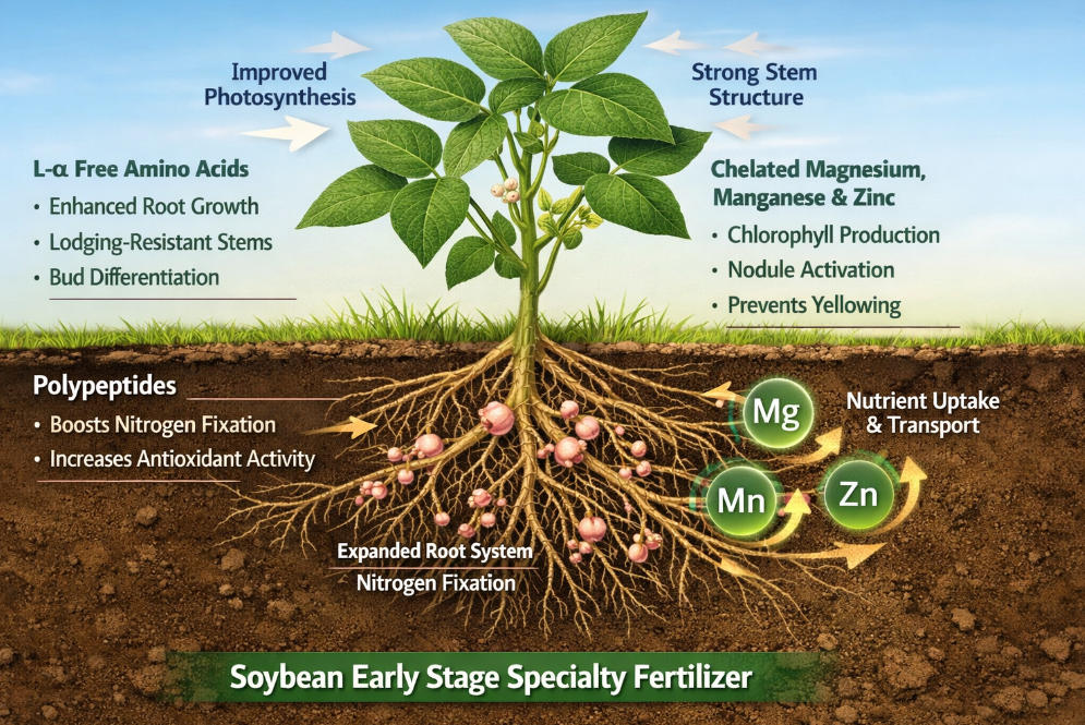 fertilizante para estágio inicial da soja