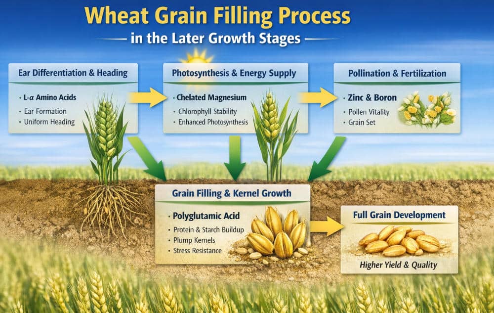 Fertilizante Especializado para Estágio Final do Trigo