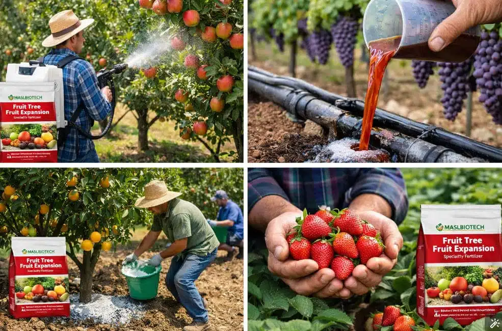 fertilizante para la expansión de la fruta