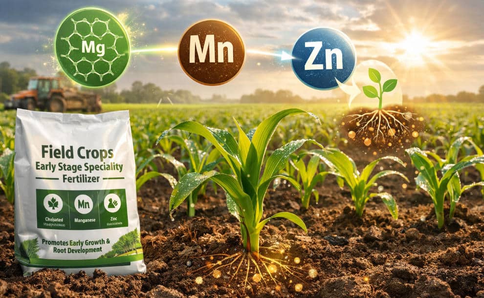 early stage specialty fertilizer with chelated magnesium