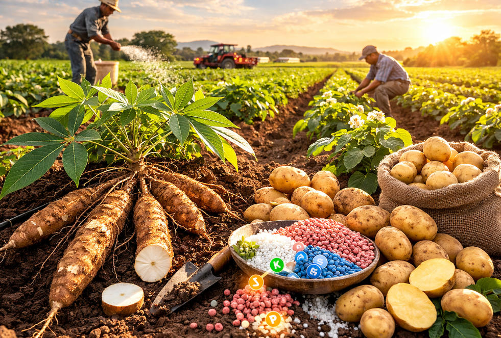 best fertilizer for tuber roots